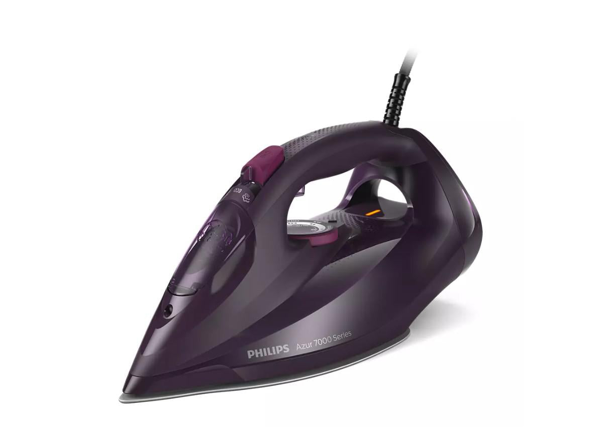Fier de calcat Philips Azur DST7061/30, 3000W, talpa SteamGlide Elite, oprire automata, Violet