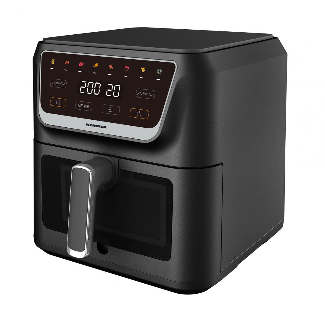 Friteuză cu Aer Cald Heinner CrispPro Chef HAF-H8BK1700, 8L, 1700W, Gătire Sănătoasă