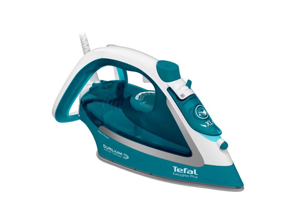 Fier de calcat Tefal EasyGliss Plus FV5737E0, 2500W, talpa Durilium Airglide, oprire automata, Turcoaz
