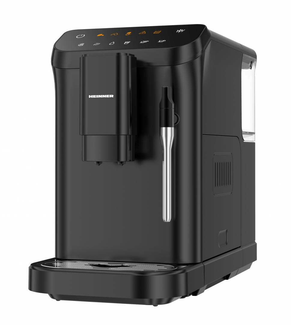 Espressor Automat Heinner Buongiorno HEMA-D20DBK, 20 Bar, Cafea Boabe, Filtru Inox, Negru