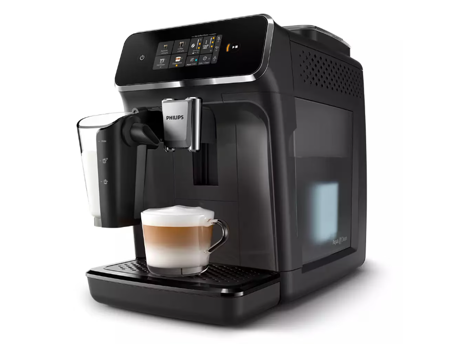 Espressor Automat Philips Series 2000 EP2334/10, 15 Bar, LatteGo, AquaClean, 1.8L, Negru