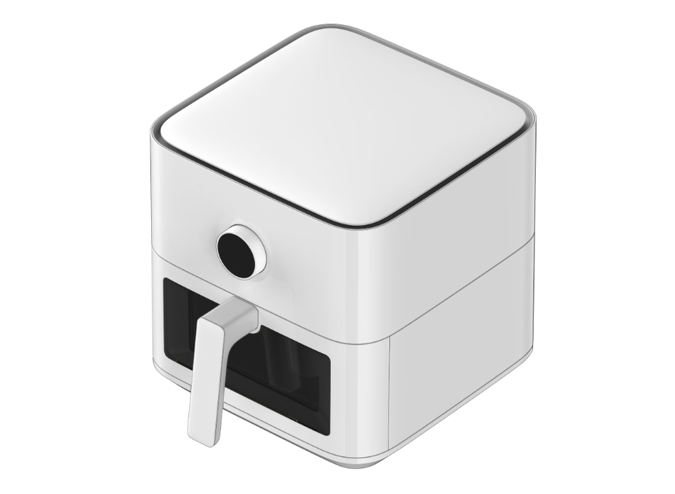 Friteuză cu Aer Cald Xiaomi Mi Smart Air Fryer, 5.5L, 1600W, Control Inteligent, Accesorii Incluse