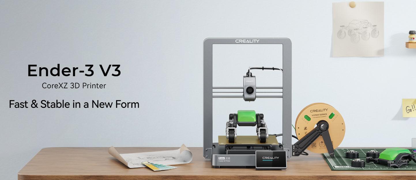 Creality Ender 3 V3 – Imprimantă 3D FDM de Înaltă Precizie, Volum Generos