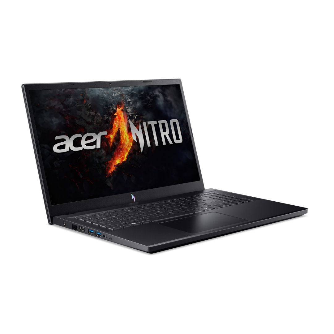 Laptop Acer Gaming Nitro V15 ANV15-41-R72Q, 15.6 inch, 165 Hz, Full HD, AMD Ryzen 5 6600, NVIDIA GeForce RTX 3050, 16 GB RAM, 512 GB SSD, Obsidian Black