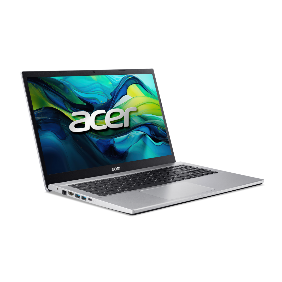 Laptop Acer Aspire Go 15 AG15-42P, 15.6 inch (39.62 cm), Acer ComfyView FHD IPS Display, 1920 x 1080, 60 Hz,  AMD Ryzen 5 5625U Processor, 16 GB RAM, 512 GB SSD, No OS, Pure Silver