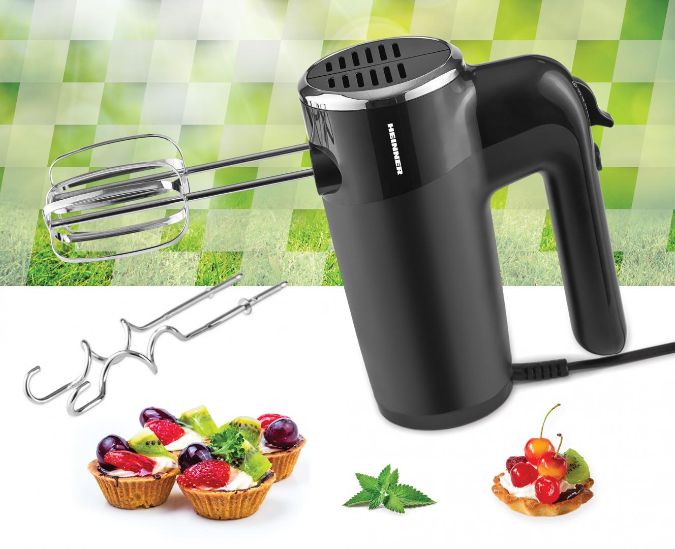 Mixer de mana Heinner HM-300BK, 300W, Negru