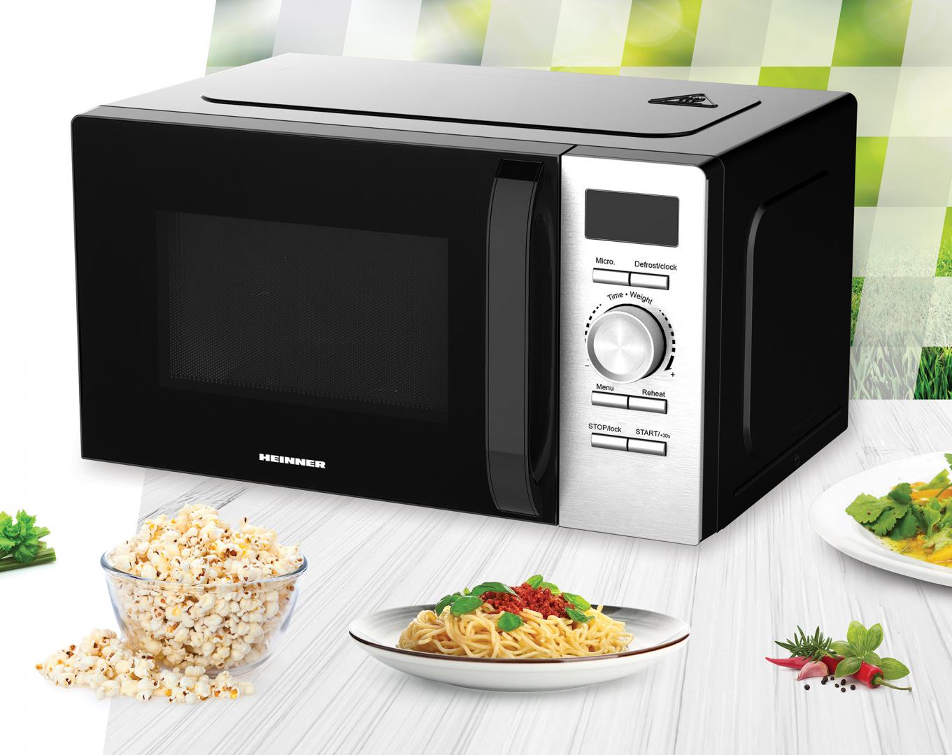 Cuptor cu microunde Heinner HMW-D2060BK, 700W, Negru
