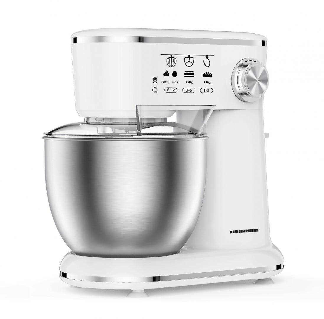 Mixer planetar Heinner HPM-1000WHCH , 1000W, Alb
