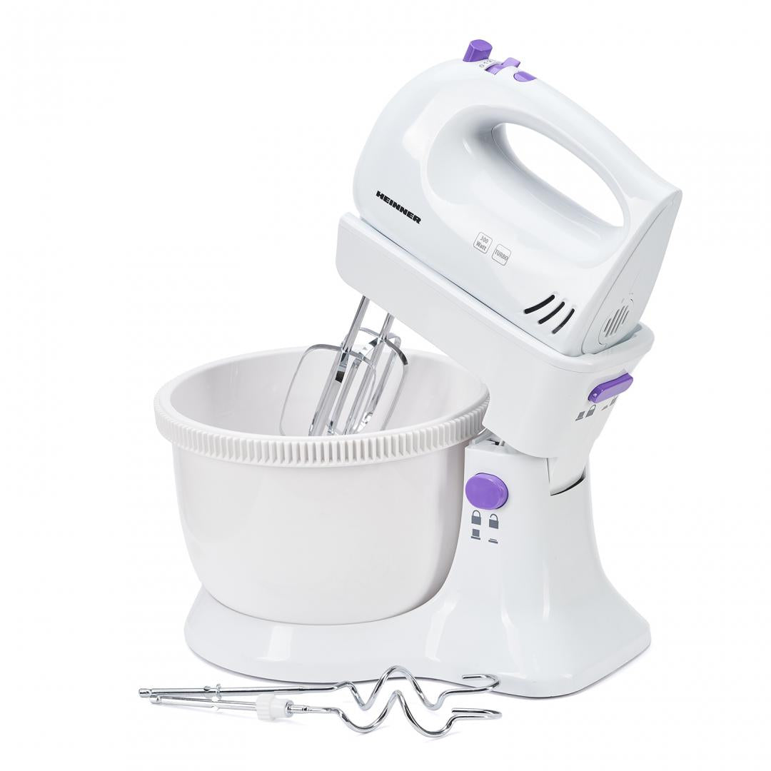 Mixer cu bol Heinner Charm HMB-350UV, 300W, Alb