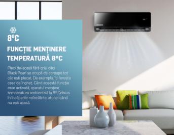 Aer Condiționat Heinner BlackPearl 18000 BTU cu Wi-Fi, A++, Super Ionizare, 24–35mp